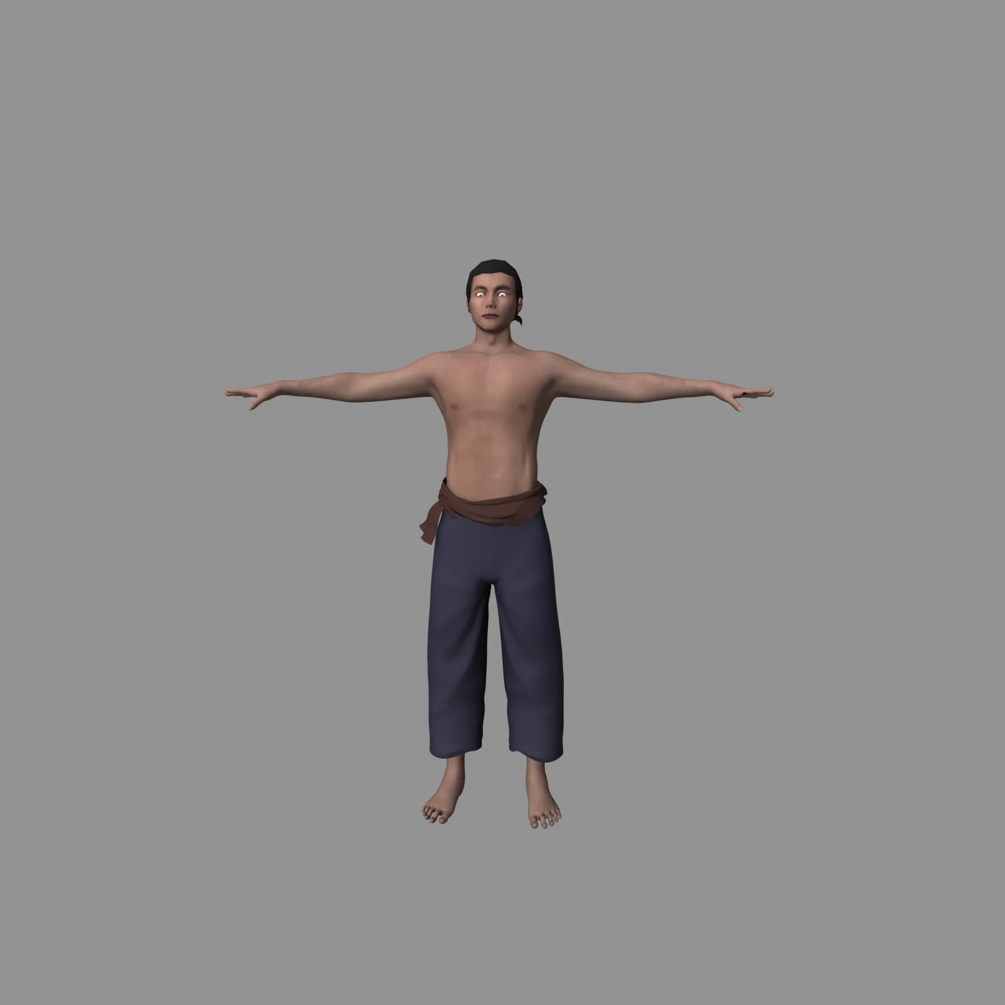 Ancient man 3D Model .c4d .max .obj .3ds .fbx .stl .blend 