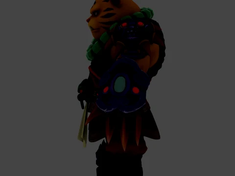 Tiger Warrior 3D Model
