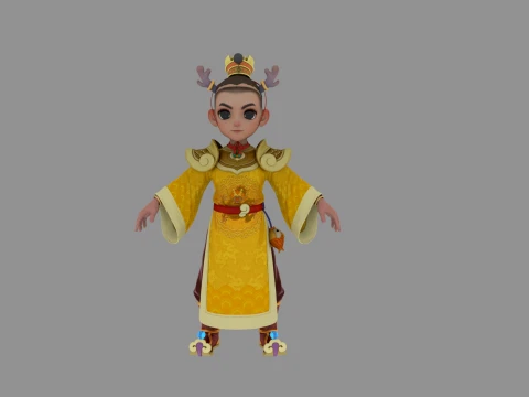 Cartoon characters 3D Model
