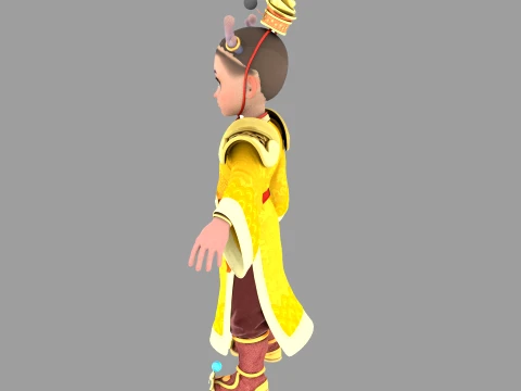 Cartoon characters 3D Model