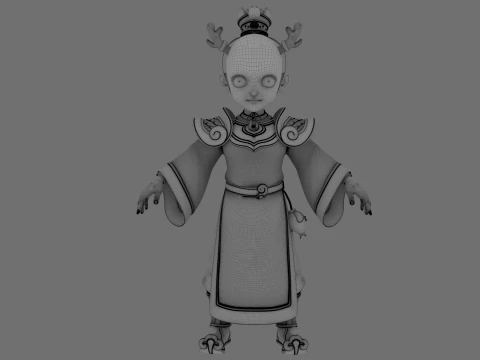 Cartoon characters 3D Model
