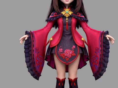 Cartoon characters 3D Model