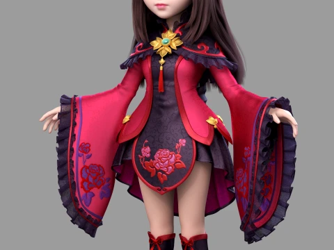 Cartoon characters 3D Model