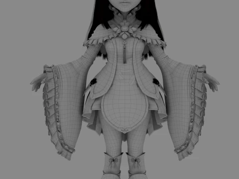Cartoon characters 3D Model