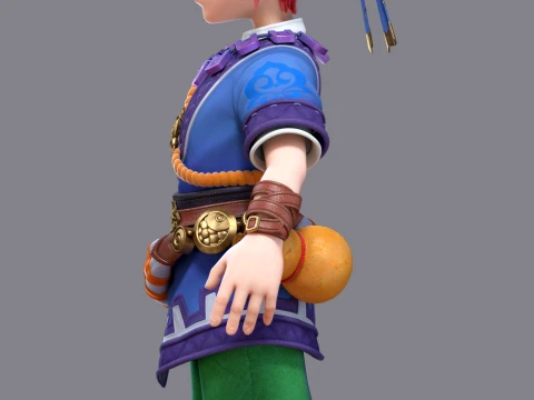Cartoon characters 3D Model