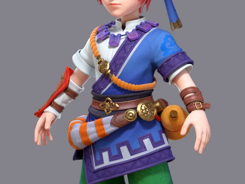 Cartoon characters 3D Model