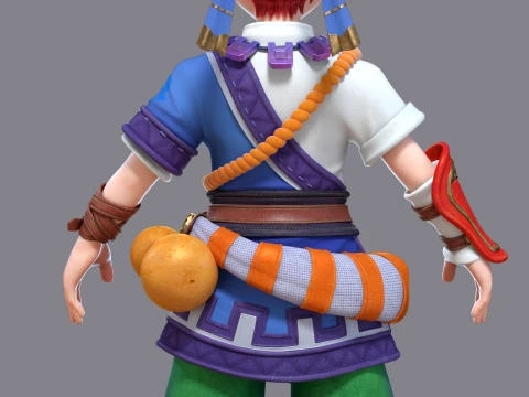 Cartoon characters 3D Model