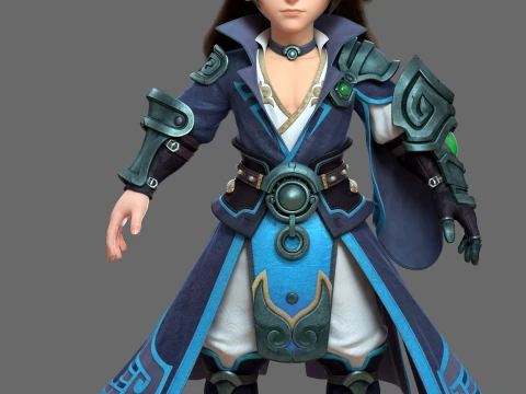 Cartoon characters 3D Model