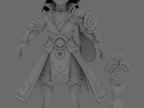 Cartoon characters 3D Model