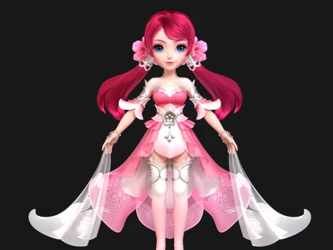 Cartoon characters 3D Model