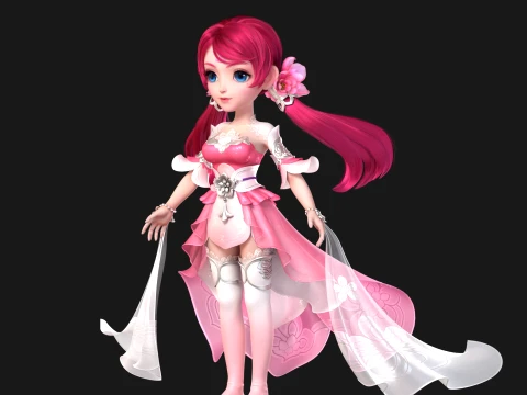Cartoon characters 3D Model