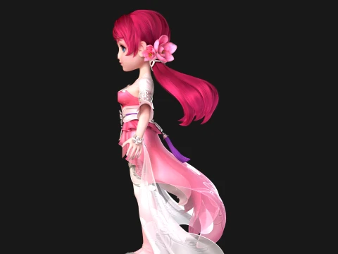 Cartoon characters 3D Model