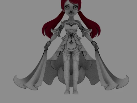Cartoon characters 3D Model