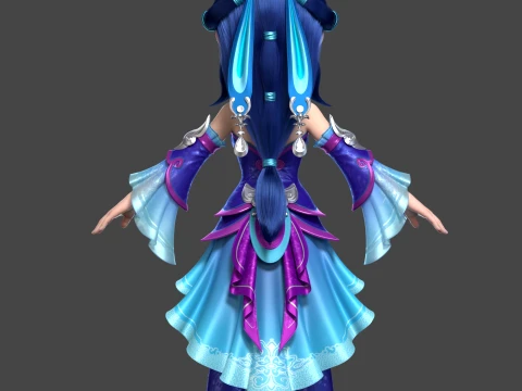 Cartoon characters 3D Model