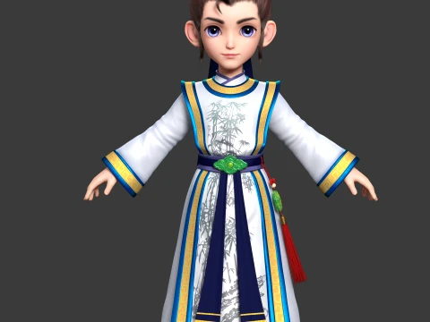 Cartoon characters 3D Model
