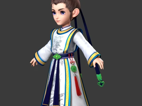 Cartoon characters 3D Model