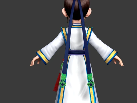 Cartoon characters 3D Model