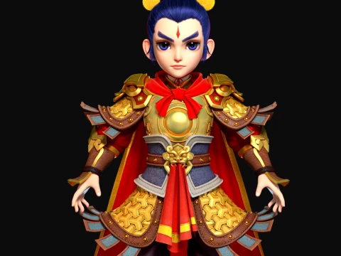 Cartoon characters 3D Model