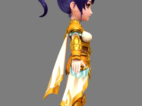 Cartoon characters 3D Model