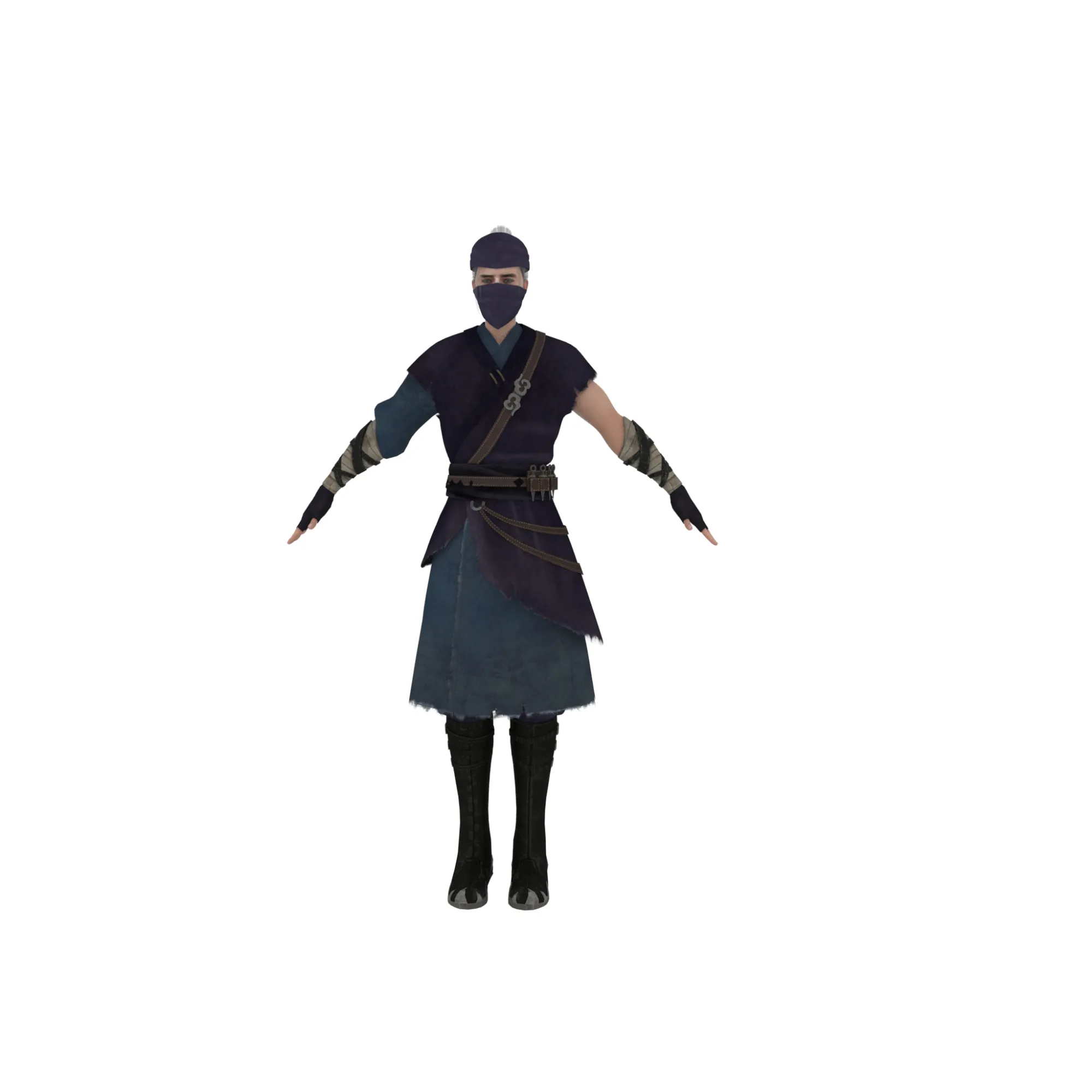 Assassin 3D Model .c4d .max .obj .3ds .fbx .stl .blend 