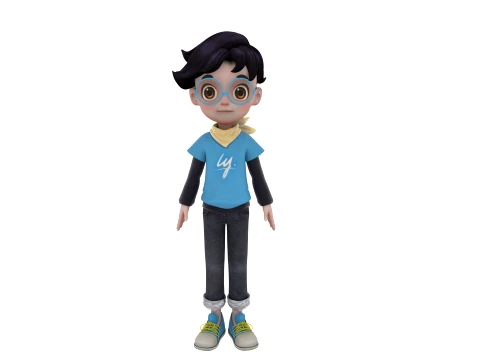 Cartoon boy 3D Model