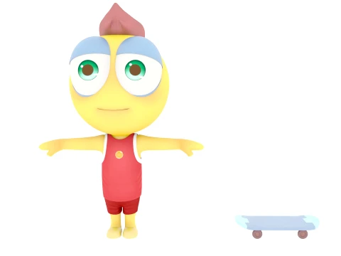 Cartoon characters 3D Model