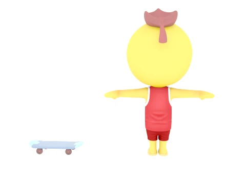 Cartoon characters 3D Model