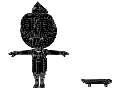 Cartoon characters 3D Model