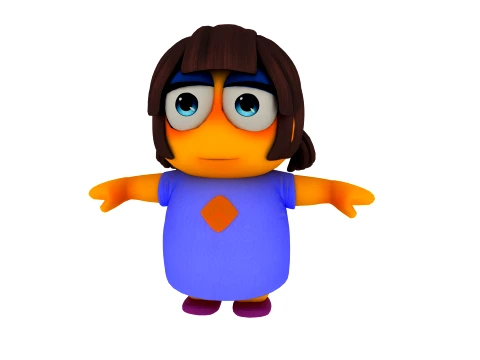 Cartoon characters 3D Model