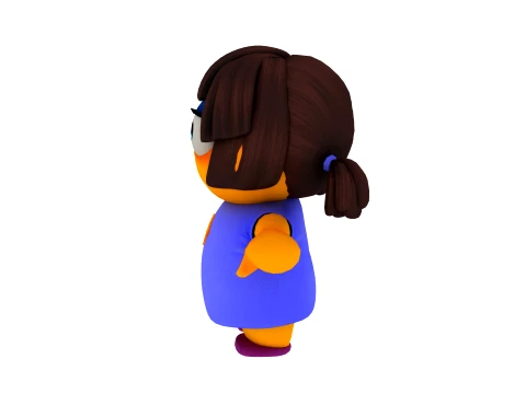 Cartoon characters 3D Model