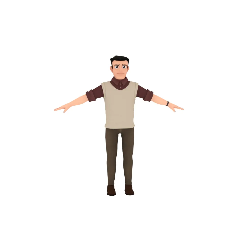 Cartoon characters 3D Model .c4d .max .obj .3ds .fbx .stl .blend