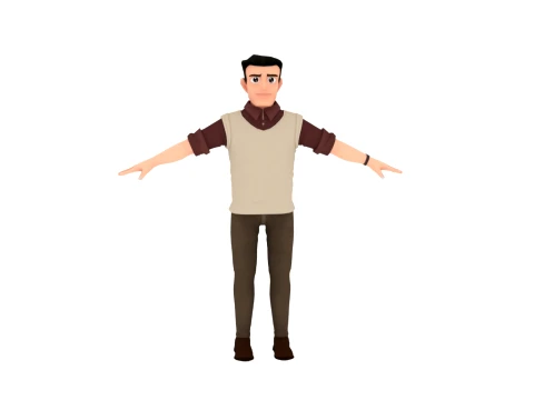 Cartoon characters 3D Model