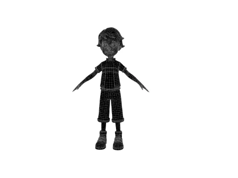 Cartoon characters 3D Model