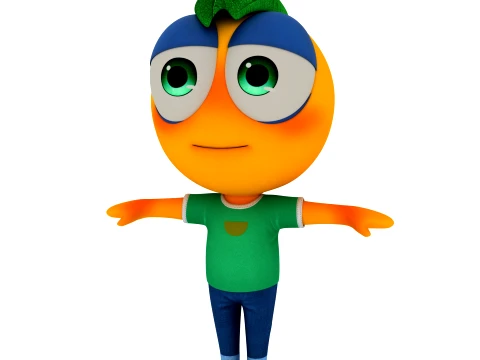 Cartoon characters 3D Model