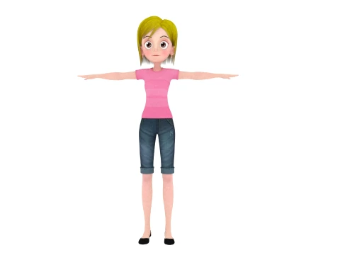 Cartoon characters 3D Model