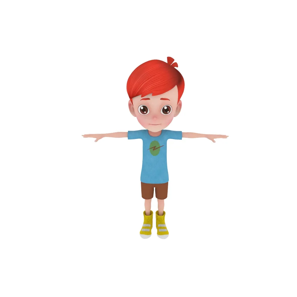 Cartoon characters 3D Model .c4d .max .obj .3ds .fbx .stl .blend