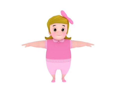 Cartoon characters 3D Model