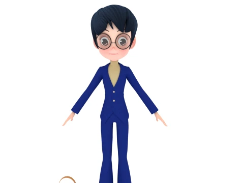 Cartoon characters 3D Model