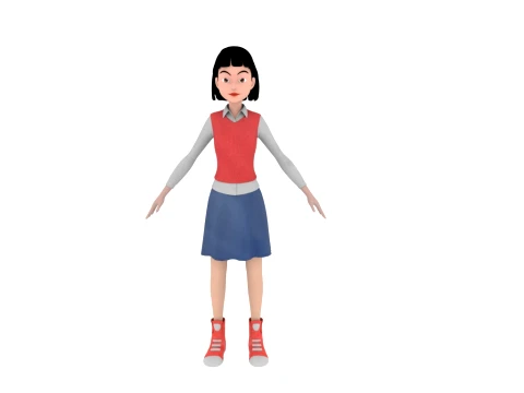 Cartoon characters 3D Model