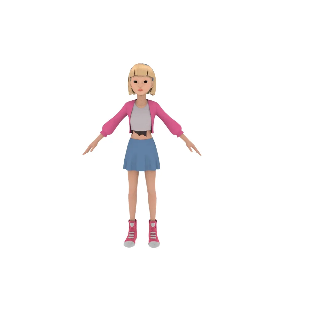 Cartoon characters 3D Model .c4d .max .obj .3ds .fbx .stl .blend