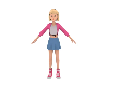 Cartoon characters 3D Model