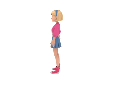 Cartoon characters 3D Model