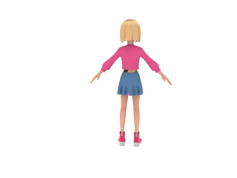Cartoon characters 3D Model