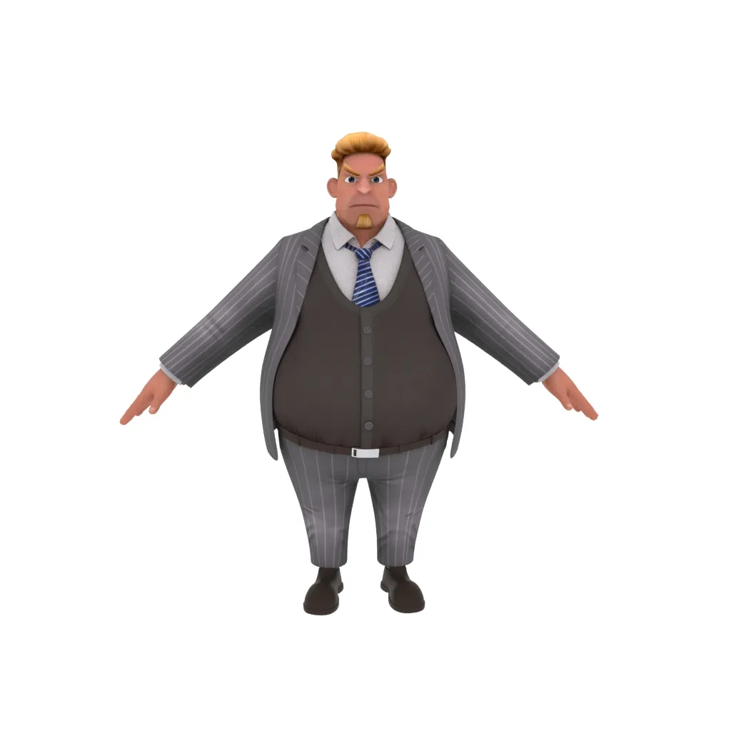 Cartoon characters 3D Model .c4d .max .obj .3ds .fbx .stl .blend