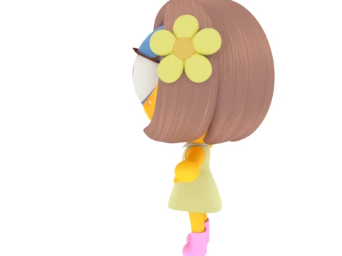 Cartoon characters 3D Model