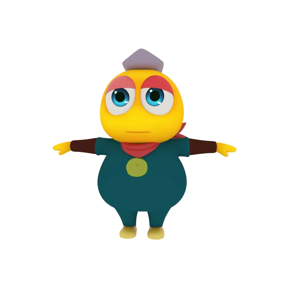 Cartoon characters 3D Model .c4d .max .obj .3ds .fbx .stl .blend
