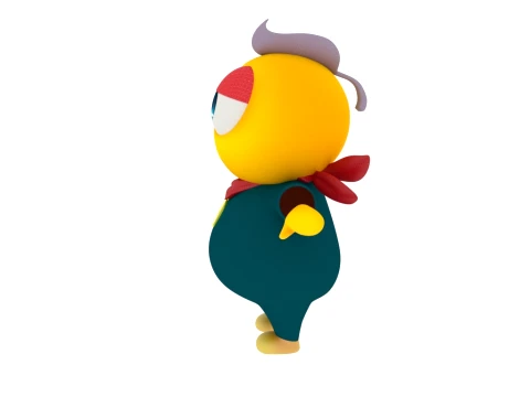 Cartoon characters 3D Model