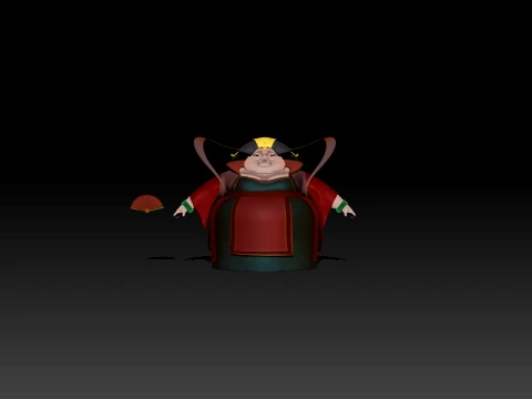 Cartoon woman 3D Model
