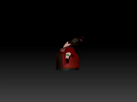Cartoon woman 3D Model