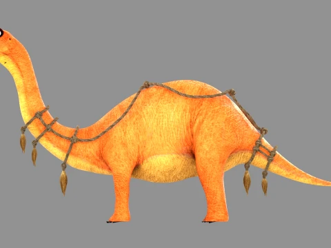 Cartoon Dinosaur 3D Model